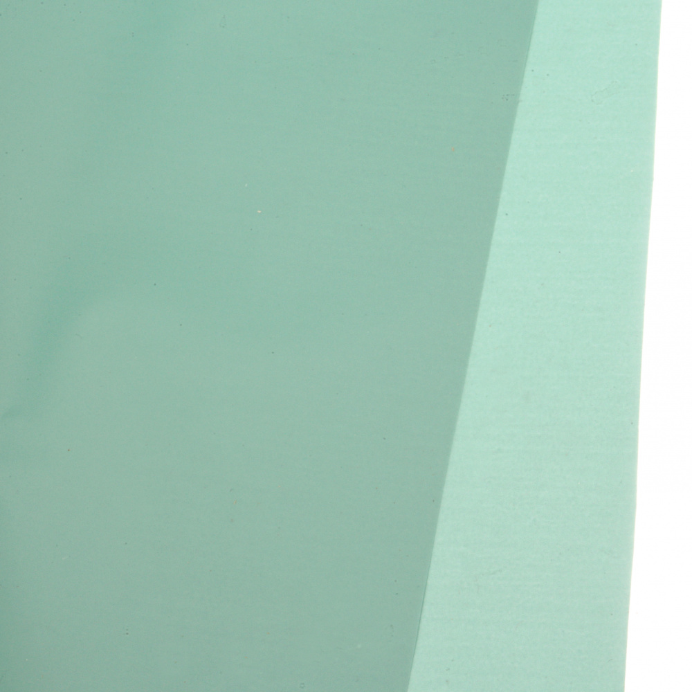 Целофан матиран лист 60x60 см цвят тюркоаз -1 лист
