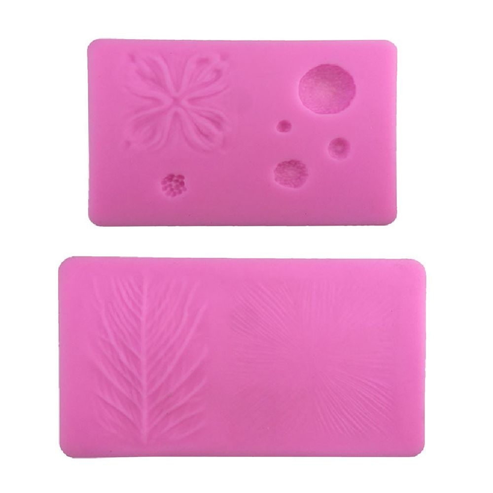 Silicone mold /shape/ 2 parts 160~184x112x1 mm flower for decoration with fondant, chocolate or polymer clay 