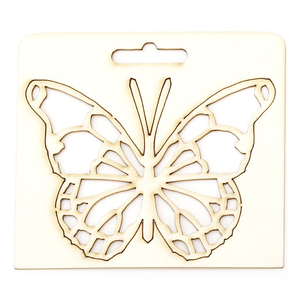 Chipboard Openwork Butterfly for CRAFT Design and Decoration /  90x115x1 mm