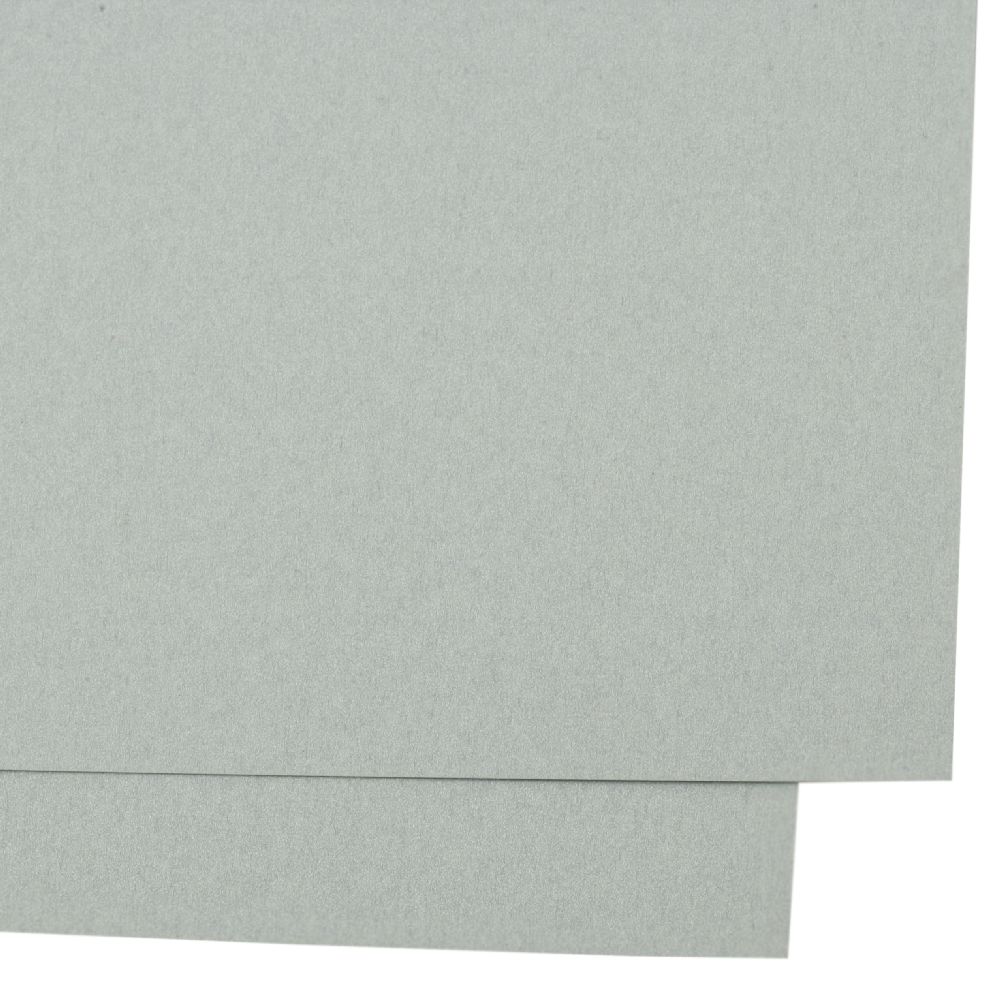 One-sided Pearl Cardboard for Scrapbook Projects / 240 g/m2; A4 (297x209 mm); Light Gray - 1 piece