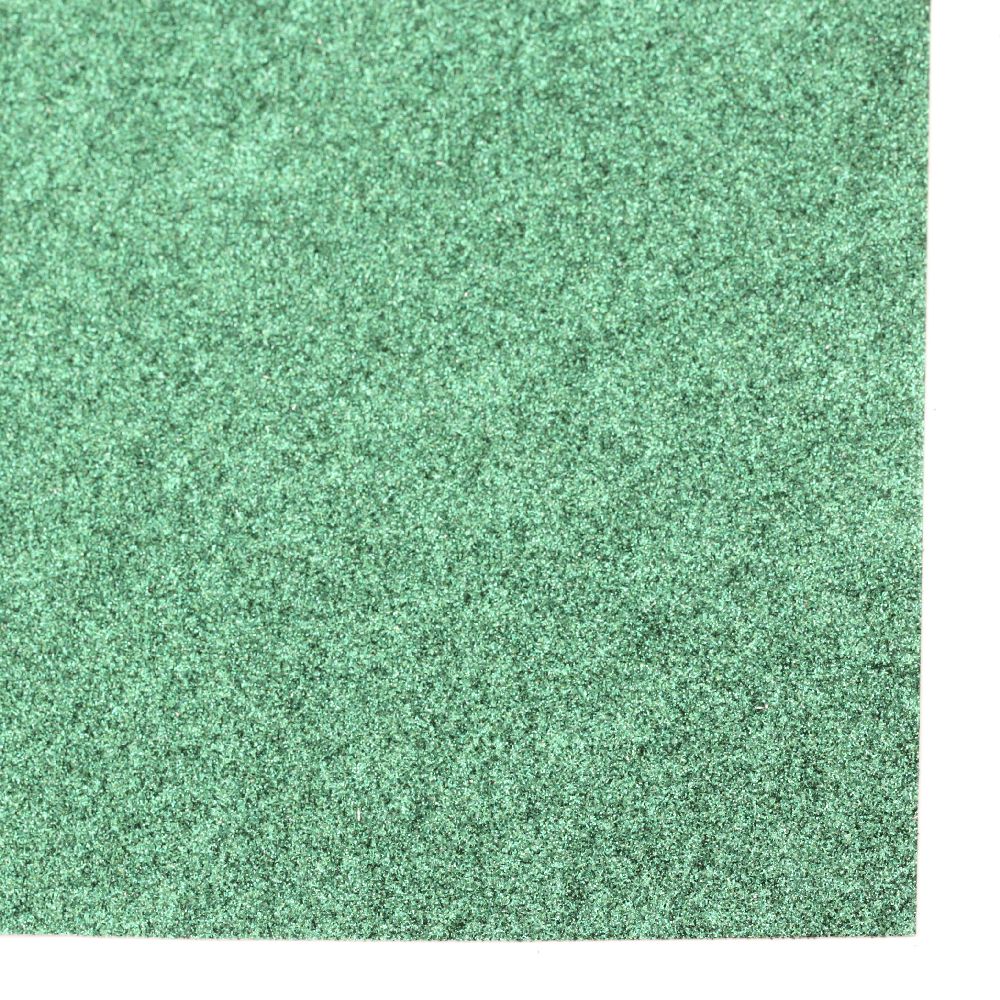 Glitter Cardboard for Decoration 30x30 color green