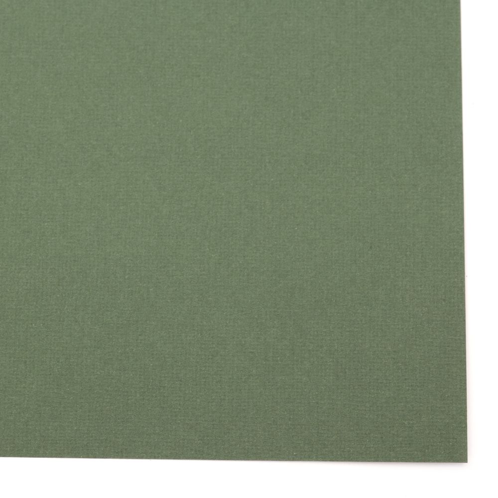 Textured Cardboard for Scrapbook Projects / 30.5x30.5 cm / Green - 1 piece