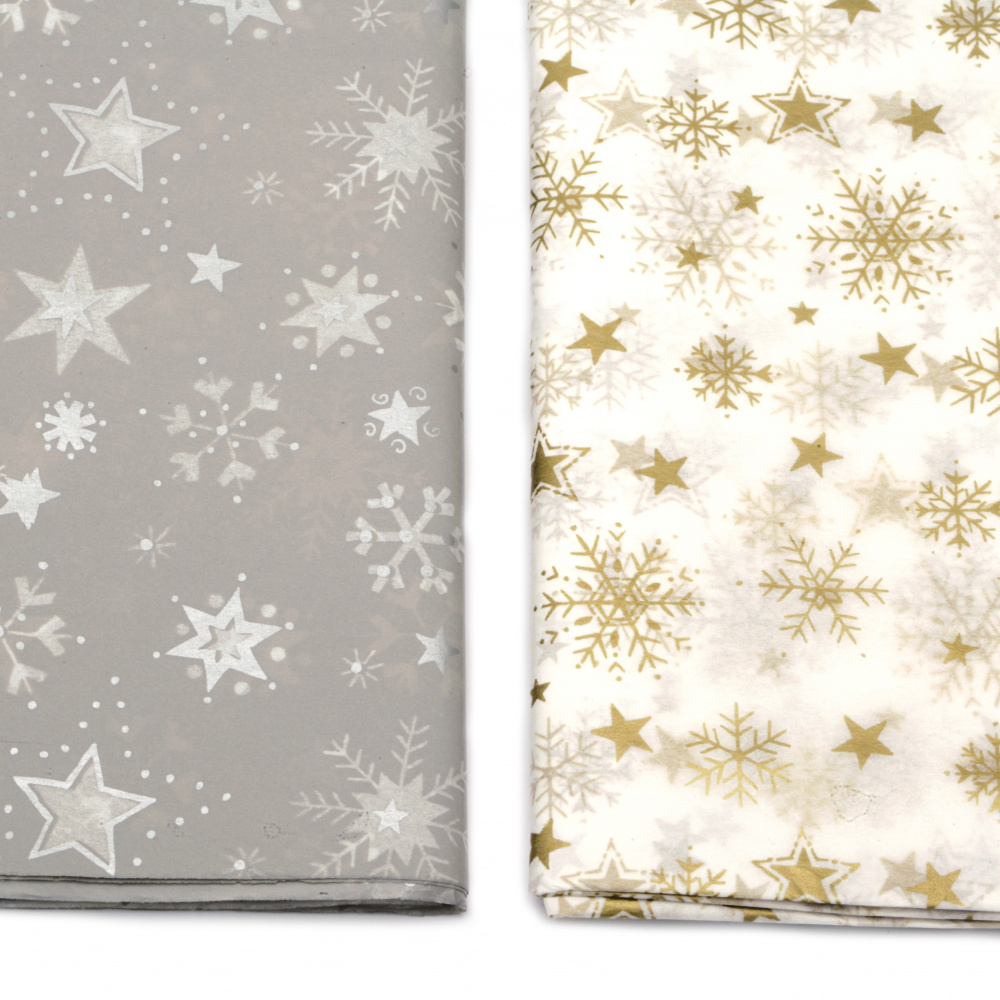 Tissue Paper Snowflakes Decoration 50x65cm 10 sheets