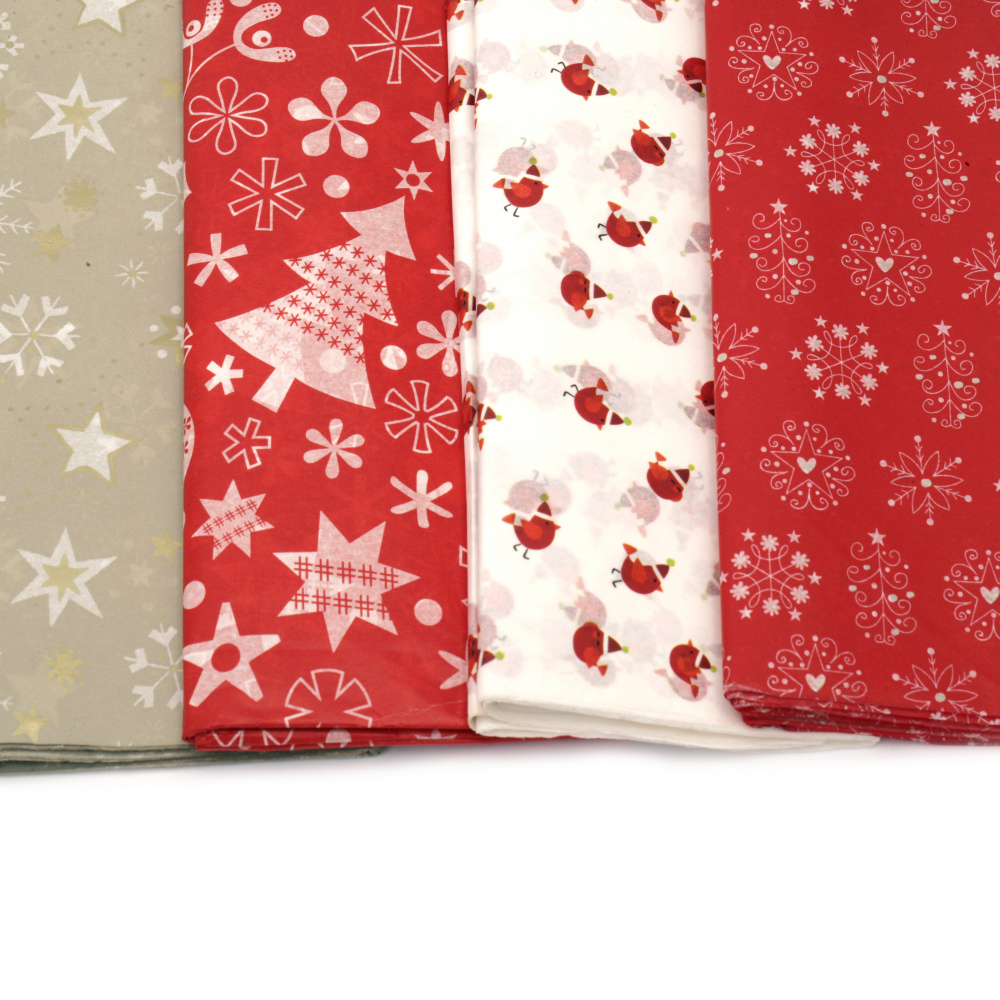 Tissue Paper Mixed Christmas 50x65cm 10 sheets