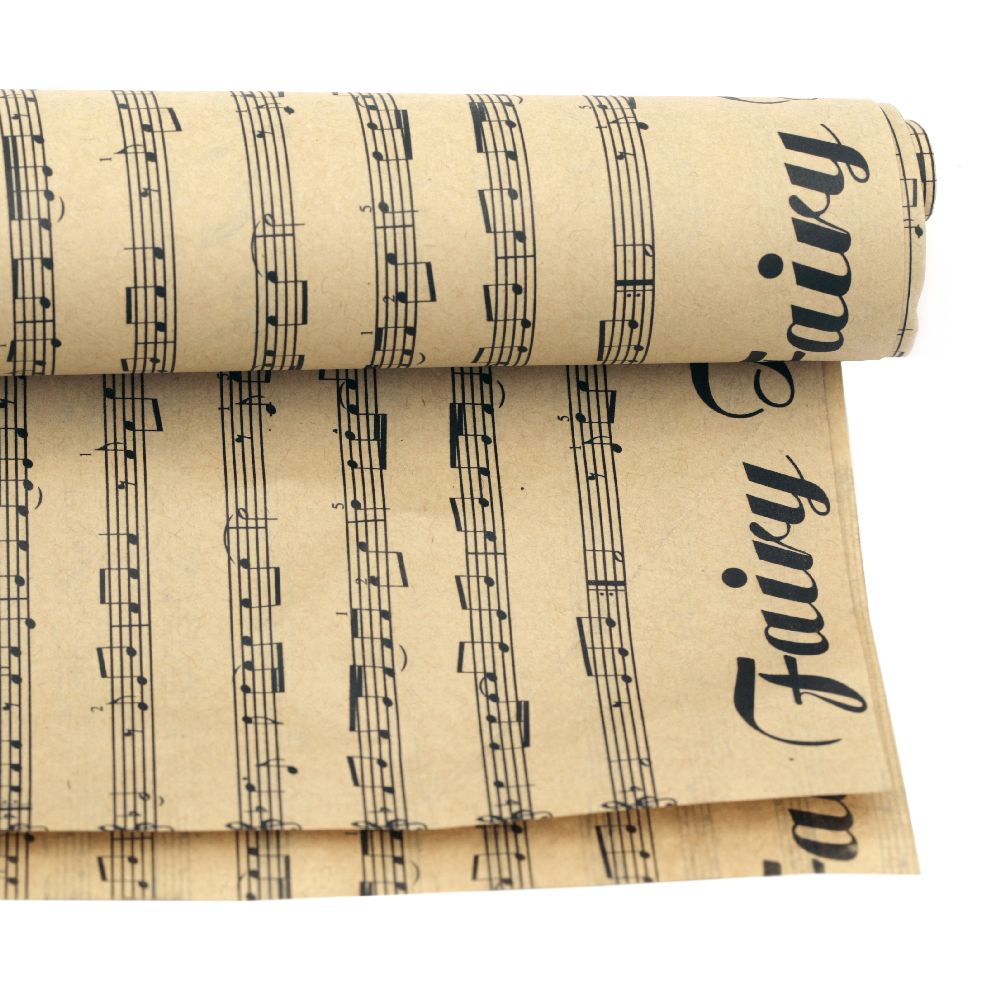 DIY Wrapping Paper Music Notes  51x77 cm 