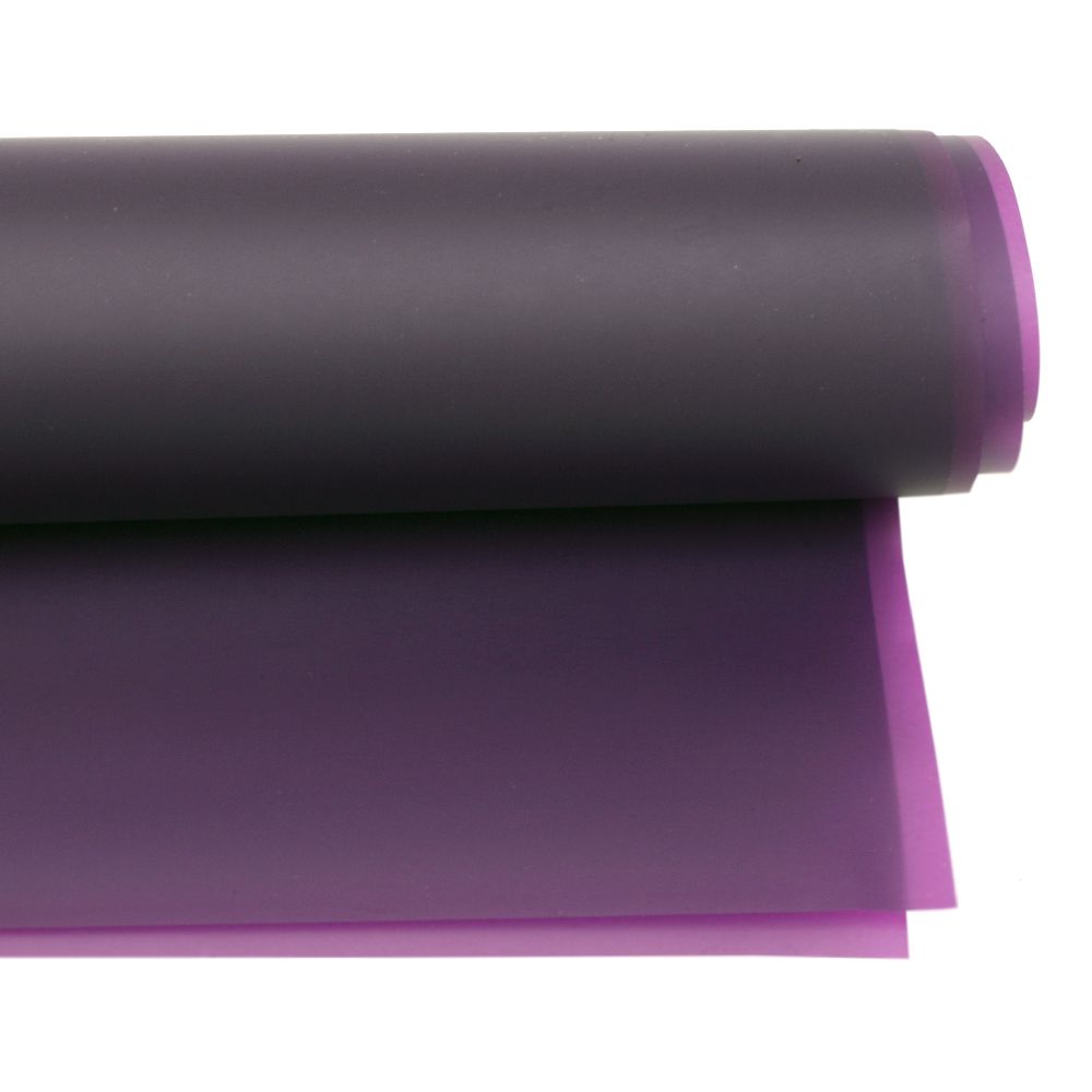Wrapping Cellophane matte sheet 60x60 cm color purple dark -1 pieces