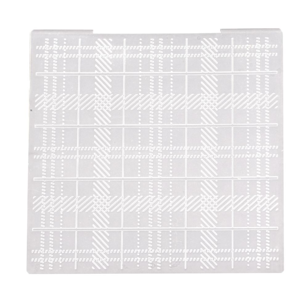 Embossing Folder / Checkered Pattern / 15.2x15.2 cm