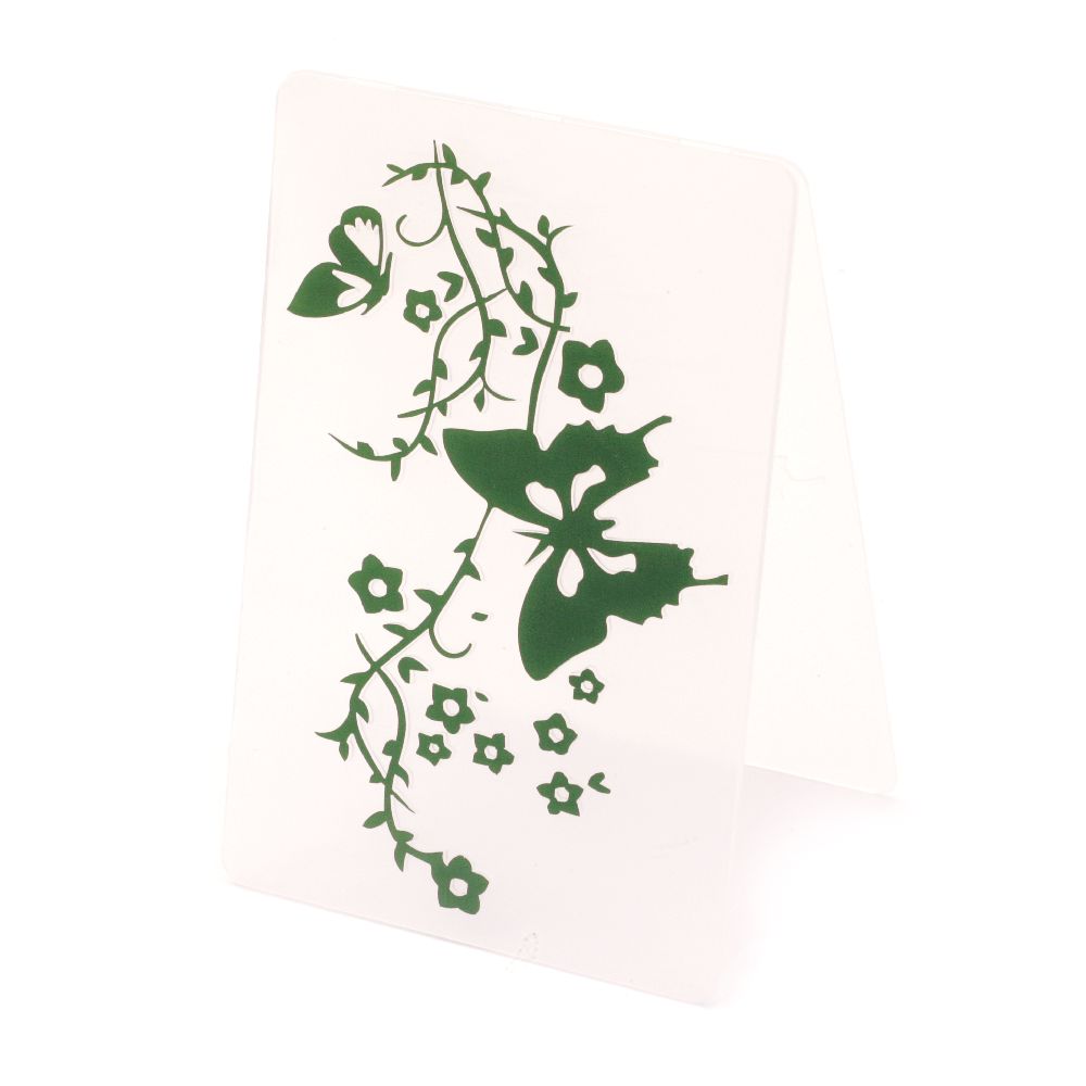 Μήτρα embossing folder 10x15 cm - κλαδί με πεταλούδες