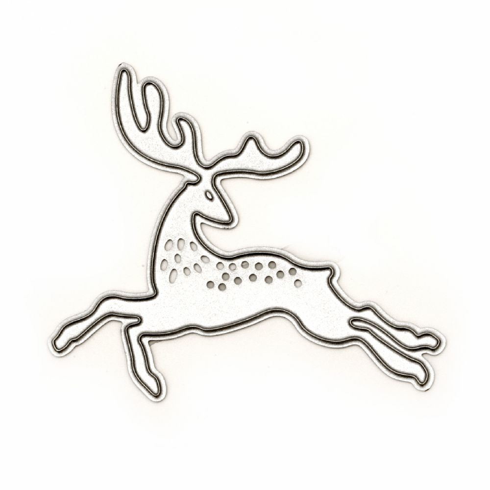 Christmas Deer Decoration Cutting Die, 5.5x6 cm