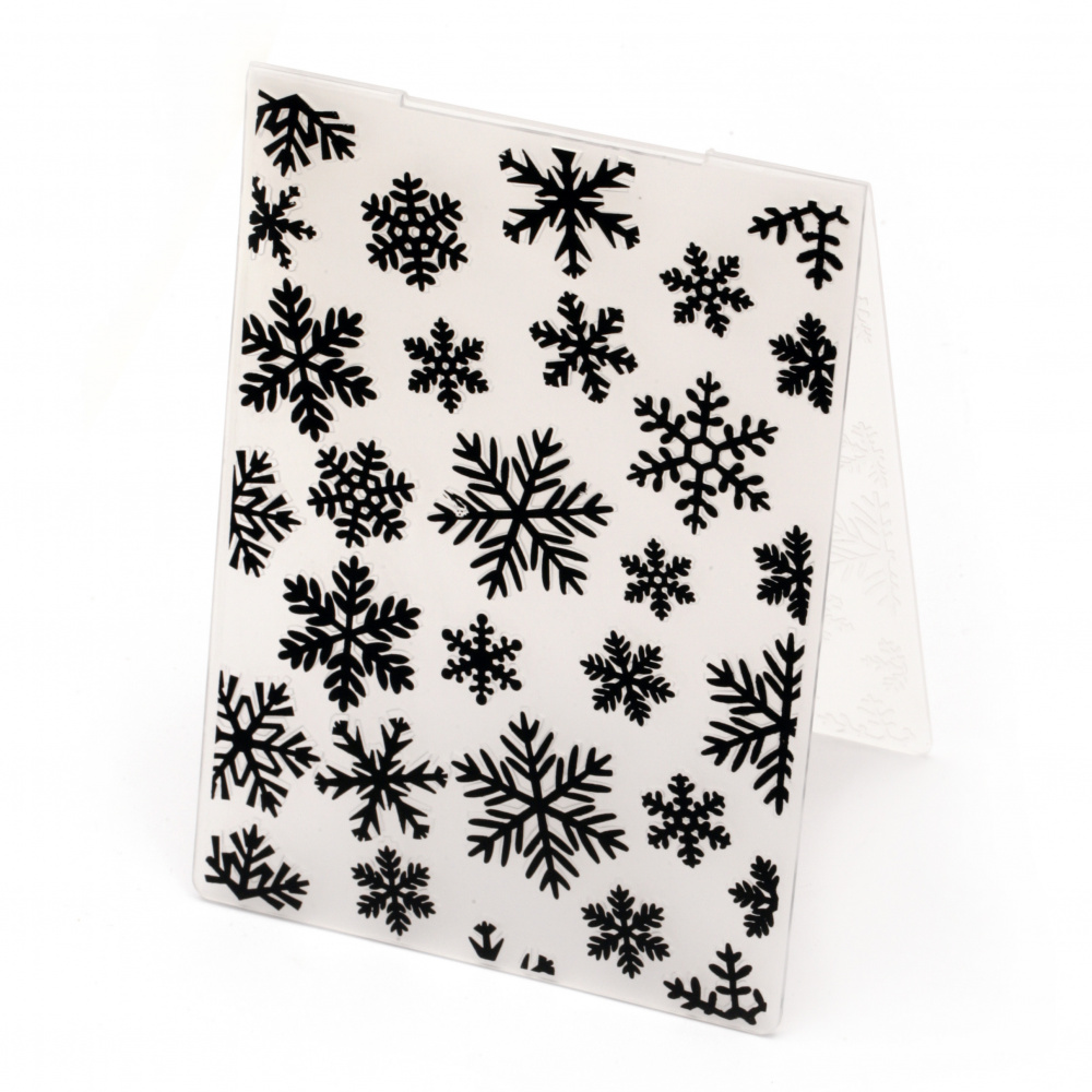 Μήτρα embossing folder 14,8x10,5 cm - χιονονιφάδες