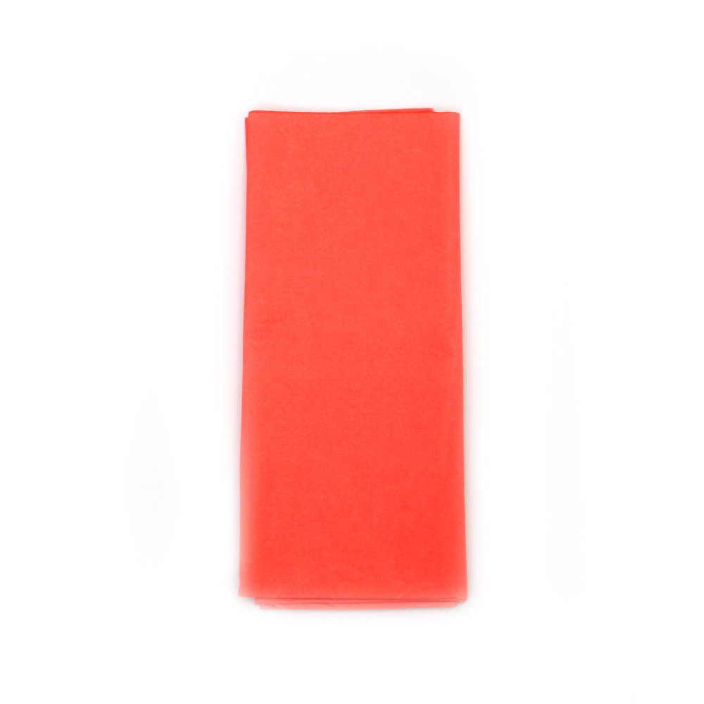 Neon Peach Color Tissue Paper, 50x65 cm - 10 Sheets