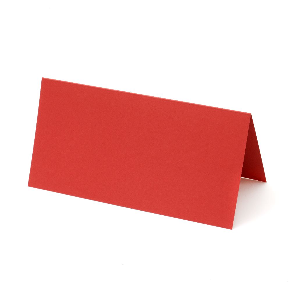 Βάση κάρτας 10x20 cm κάθετη κόκκινο -10 τεμάχια