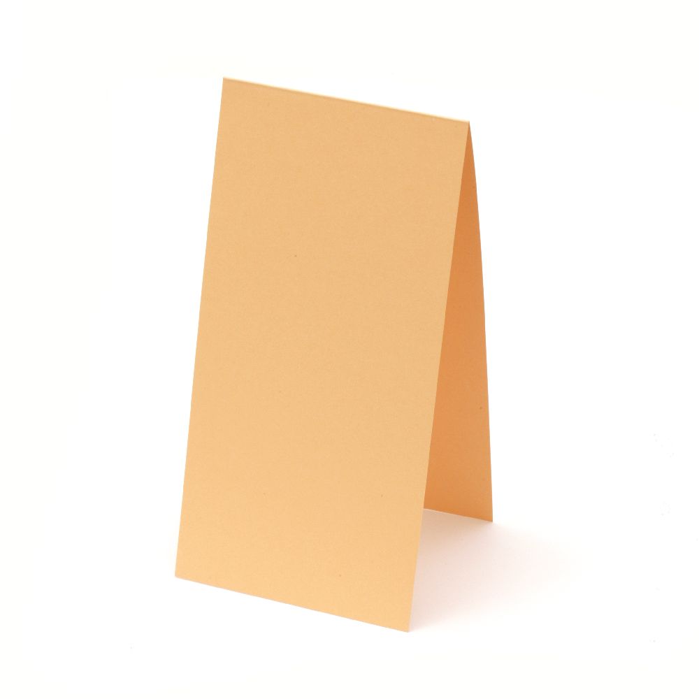 DIY Scrapbooking Card 10x20 cm horizontal color orange -10 pieces