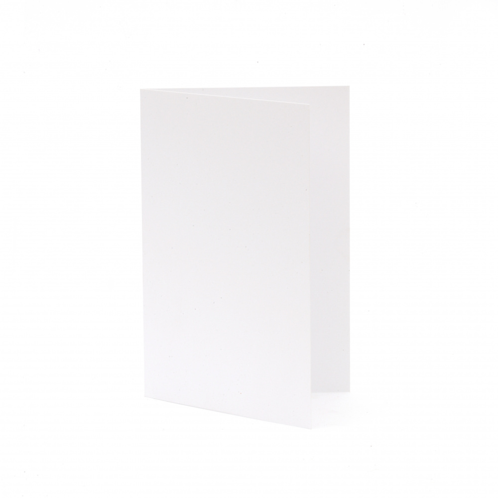 Основа за картичка 10x15 см вертикална цвят бял -10 броя