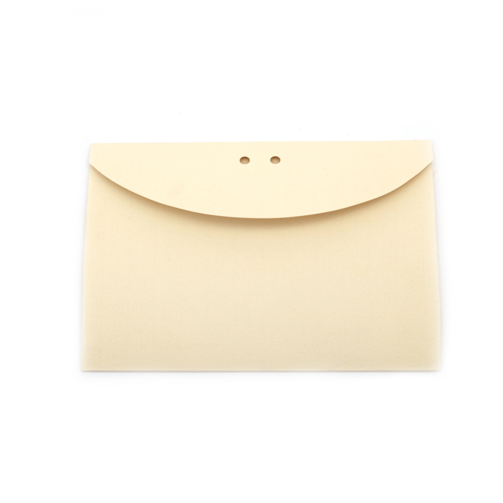 Cardboard base for cards, 11.5x17 cm, hole 0.5 cm, ecru color