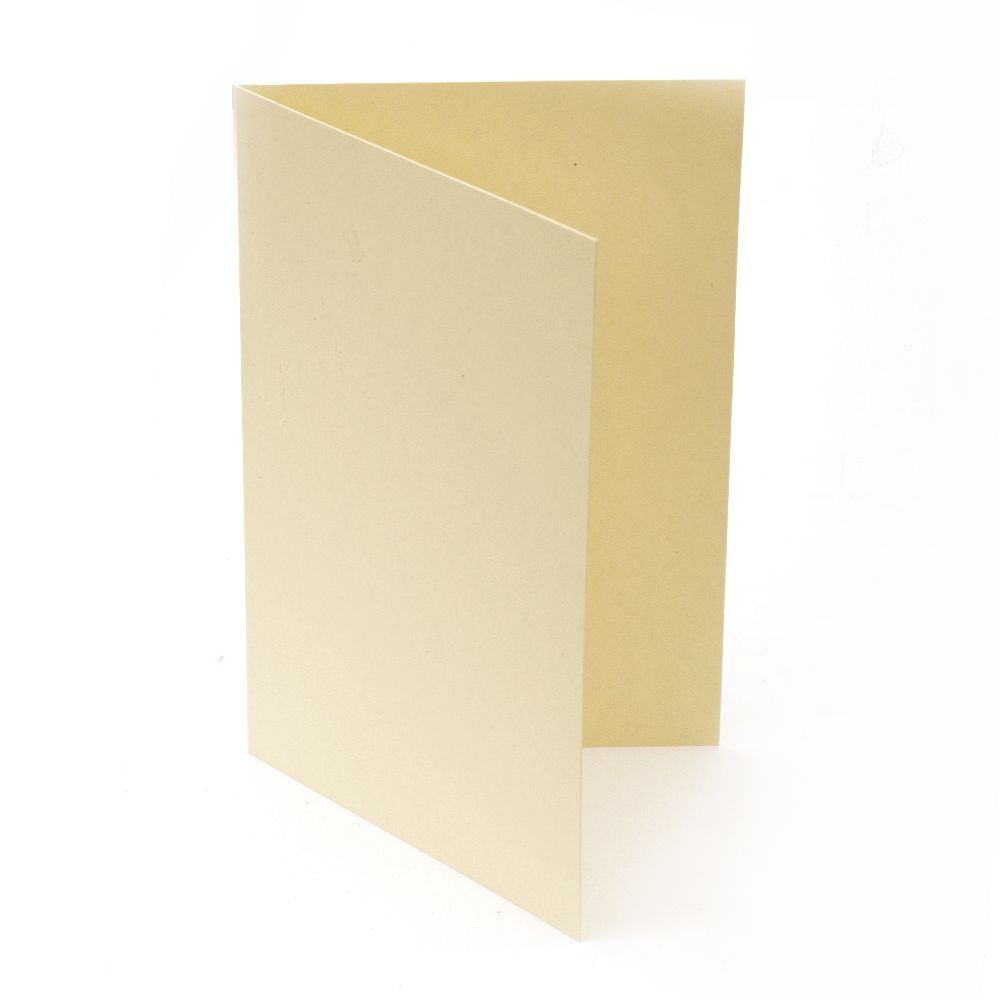 DIY Scrapbooking Card 10x15 cm vertical color champagne 10 pieces