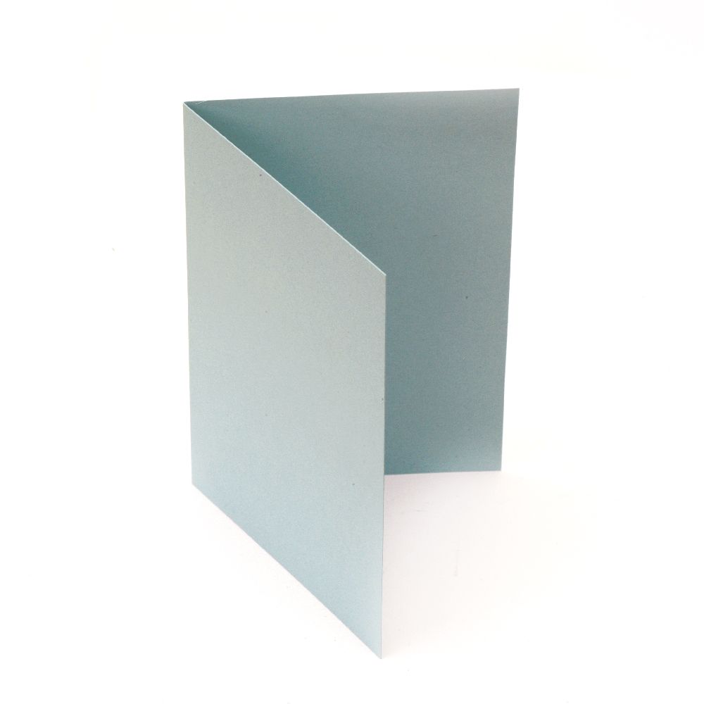 Card base 10x15 cm vertical color blue light 10 pieces