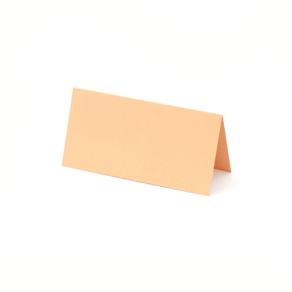 Βάση κάρτας 5x10 cm κάθετη πορτοκαλί - 10 τεμάχια