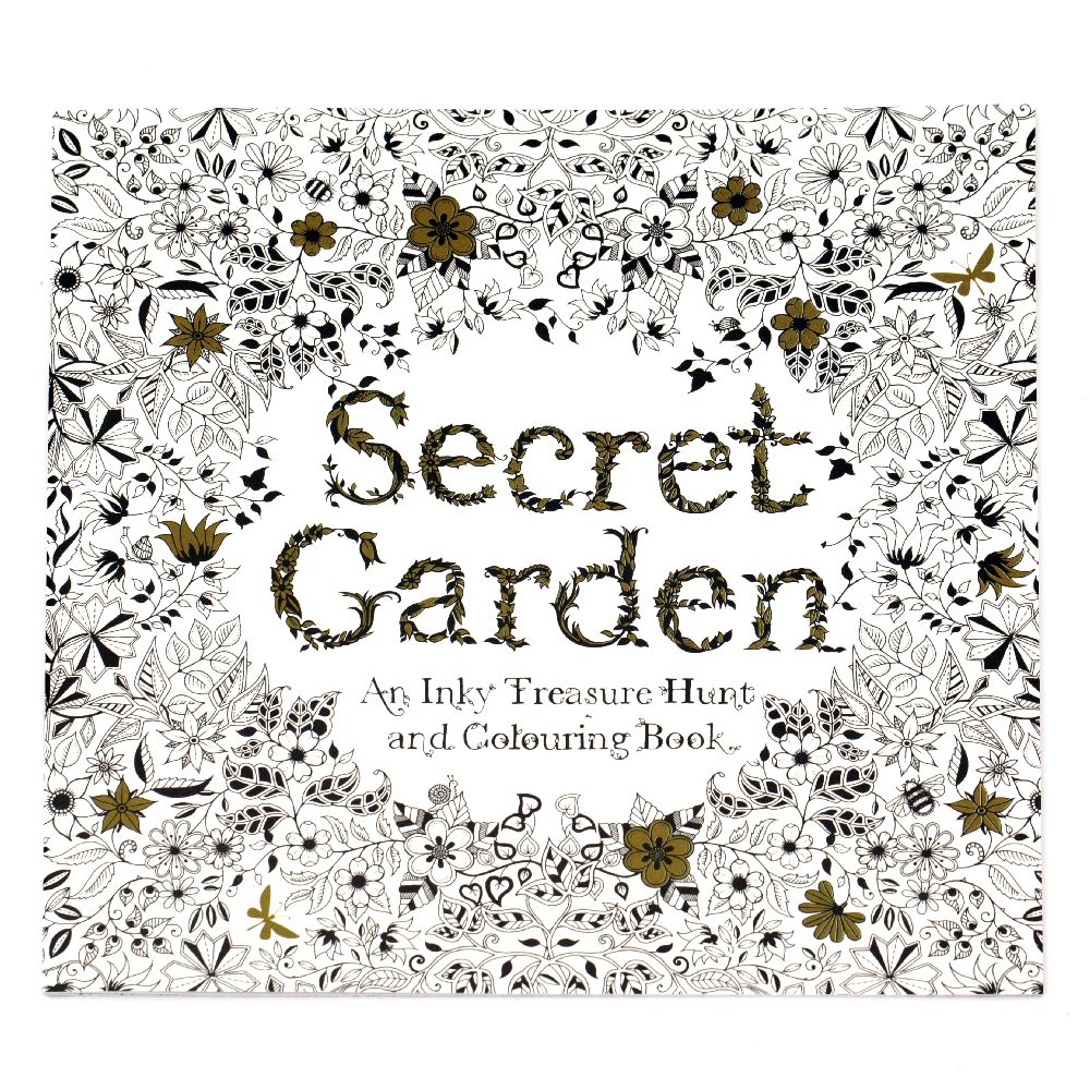 Carte de colorat anti-stres 24x24,5 cm 24 de pagini - Secret Garten