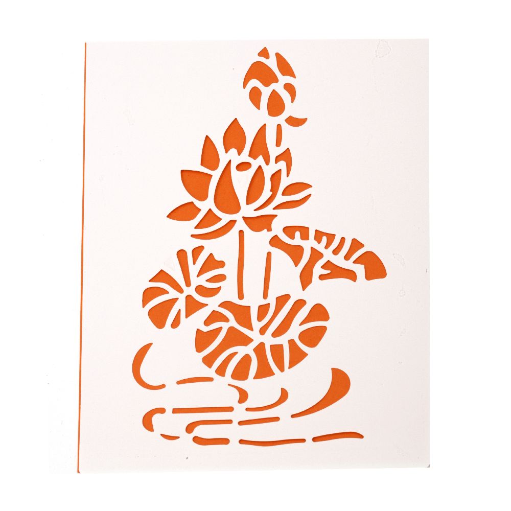 Plastic stencil for cutting and drawing DIY Decorative Painting Stencil, 15x21 cm design 4