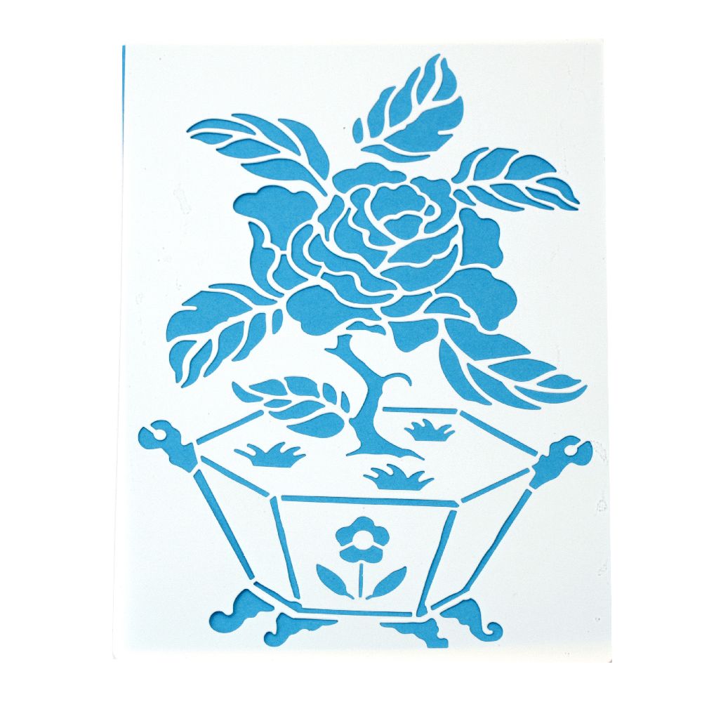Rose DIY Decorative Painting Stencil, 15x21cm