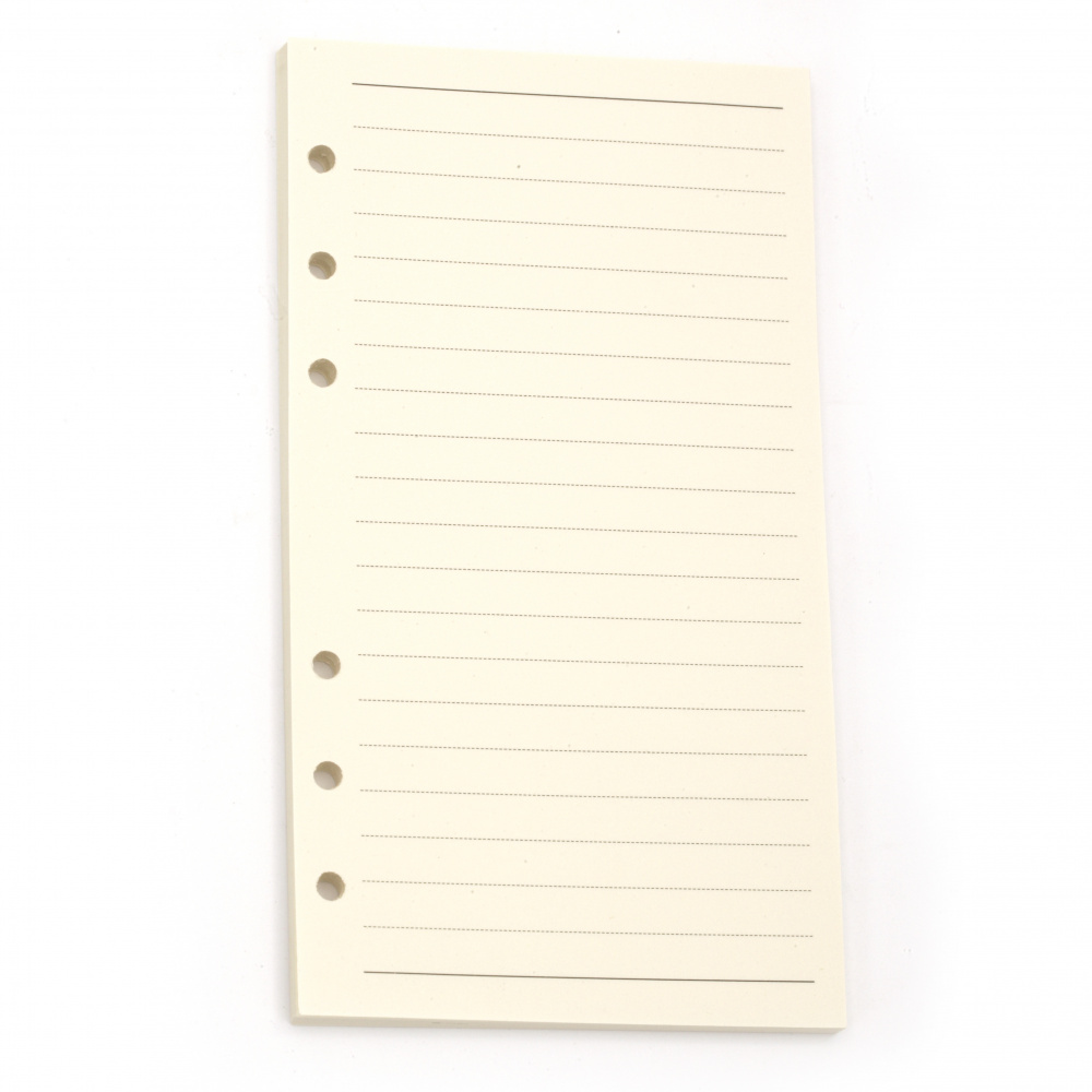 Paper Pages for Album or Notebook 45 pieces 94x172 cm of white with rows