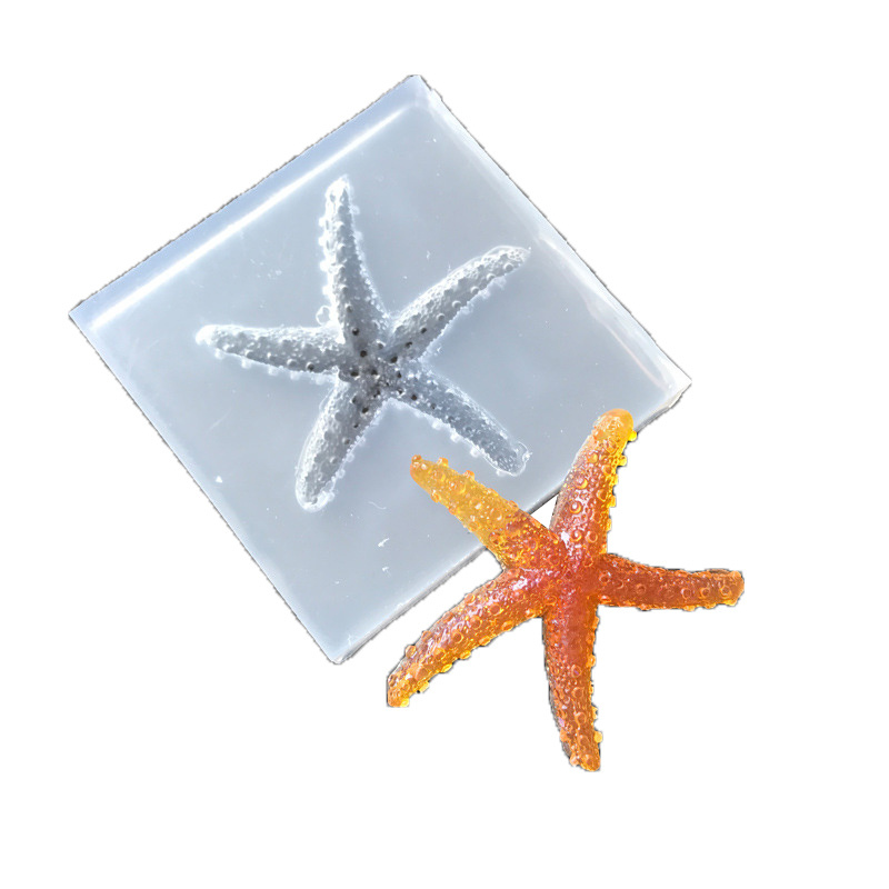 Silicone Mold, 51x51x10 mm, Starfish