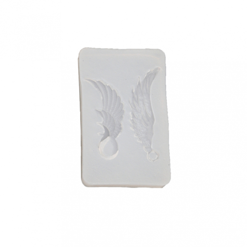 Silicone mold /shape/ 30x47x9 mm pendants angel wings