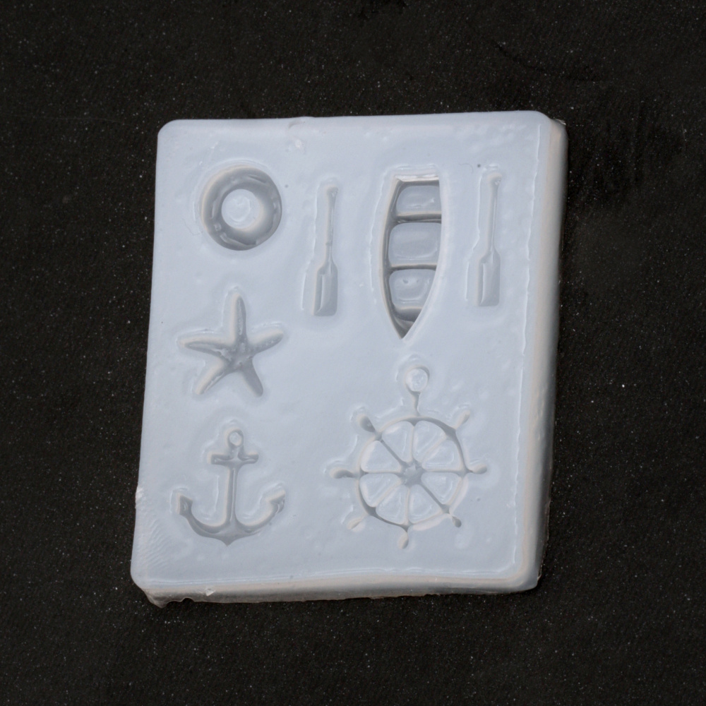 Silicone mold /shape/ 55x65x70 mm marine theme for making various decoration