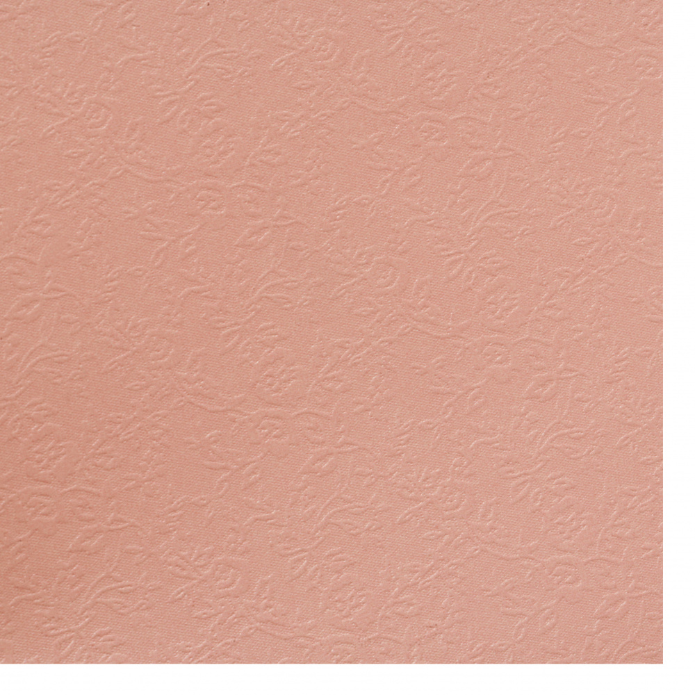Carton perlete unilateral gofrat cu flori 210 g / m2 A4 (21x 29,7 cm) culoare roz -1 buc
