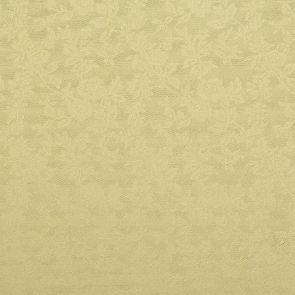 Pearl single-sided embossed paper with motif 120 g / m2 A4 (297x210 mm) lemon chiffon -1 piece