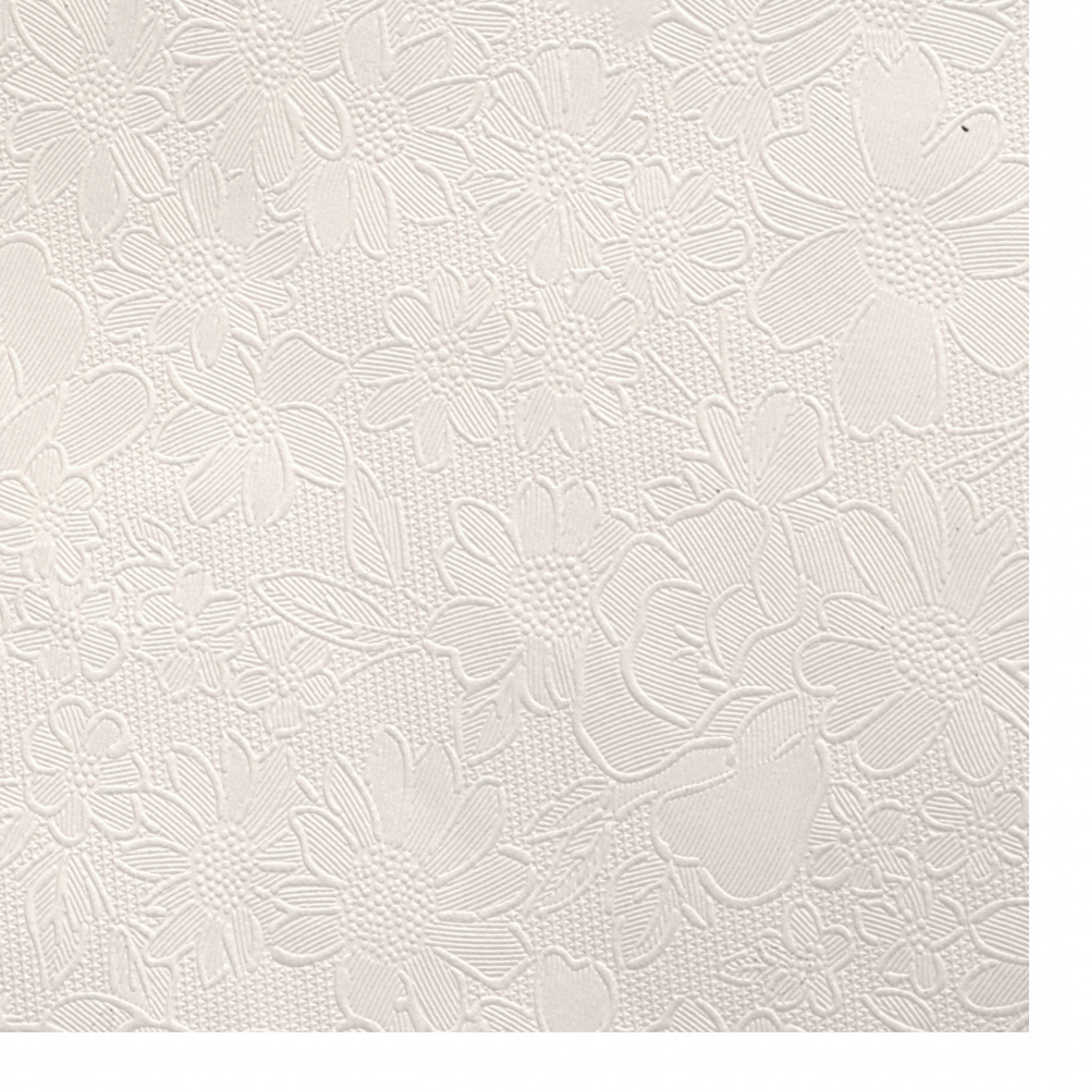 Embossing Pearl Paper One-Sided with motif 120 g / m2 50x70 cm white -1 piece