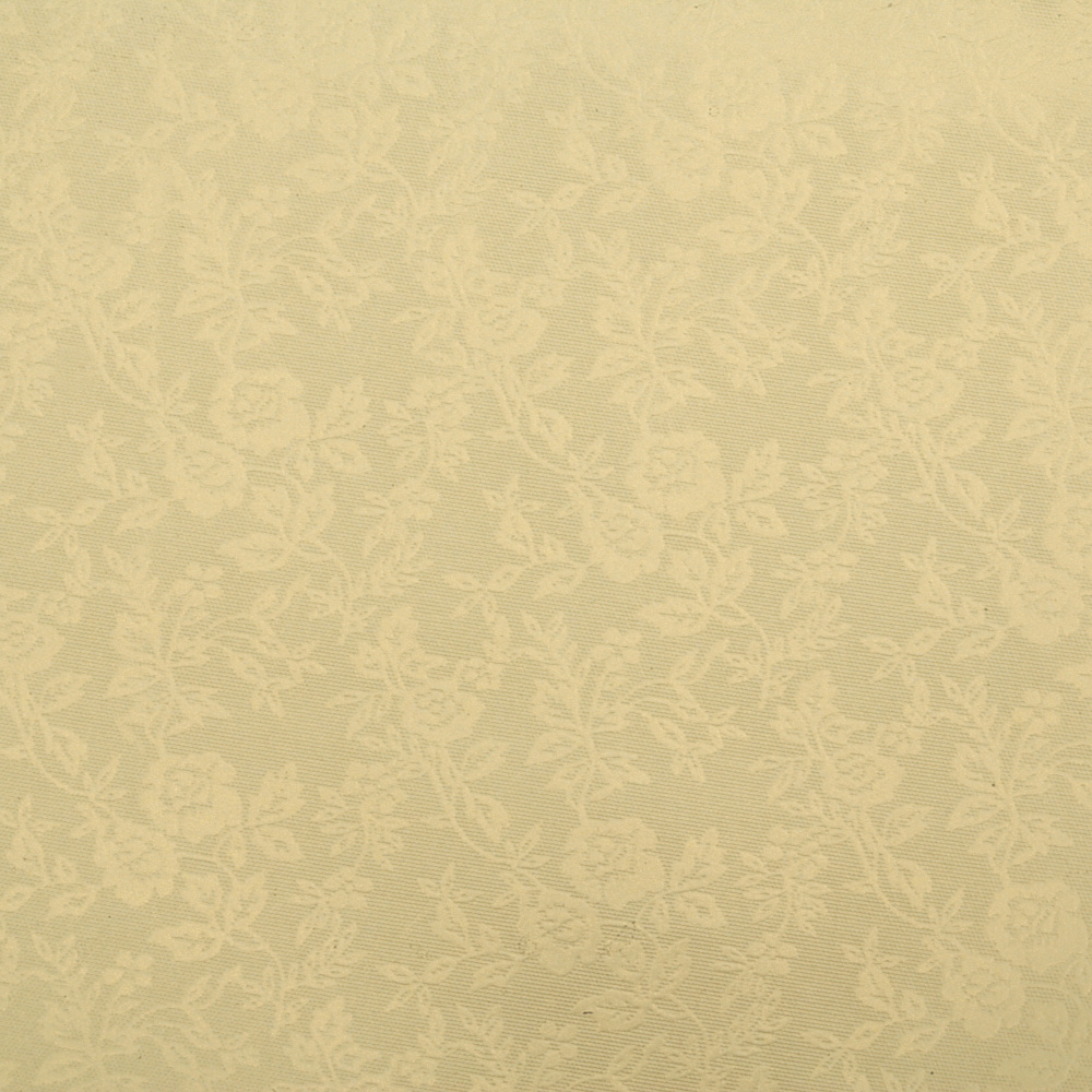 One-sided embossed pearl paper with motif 120 g / m2 50x78 cm cream -1 piece