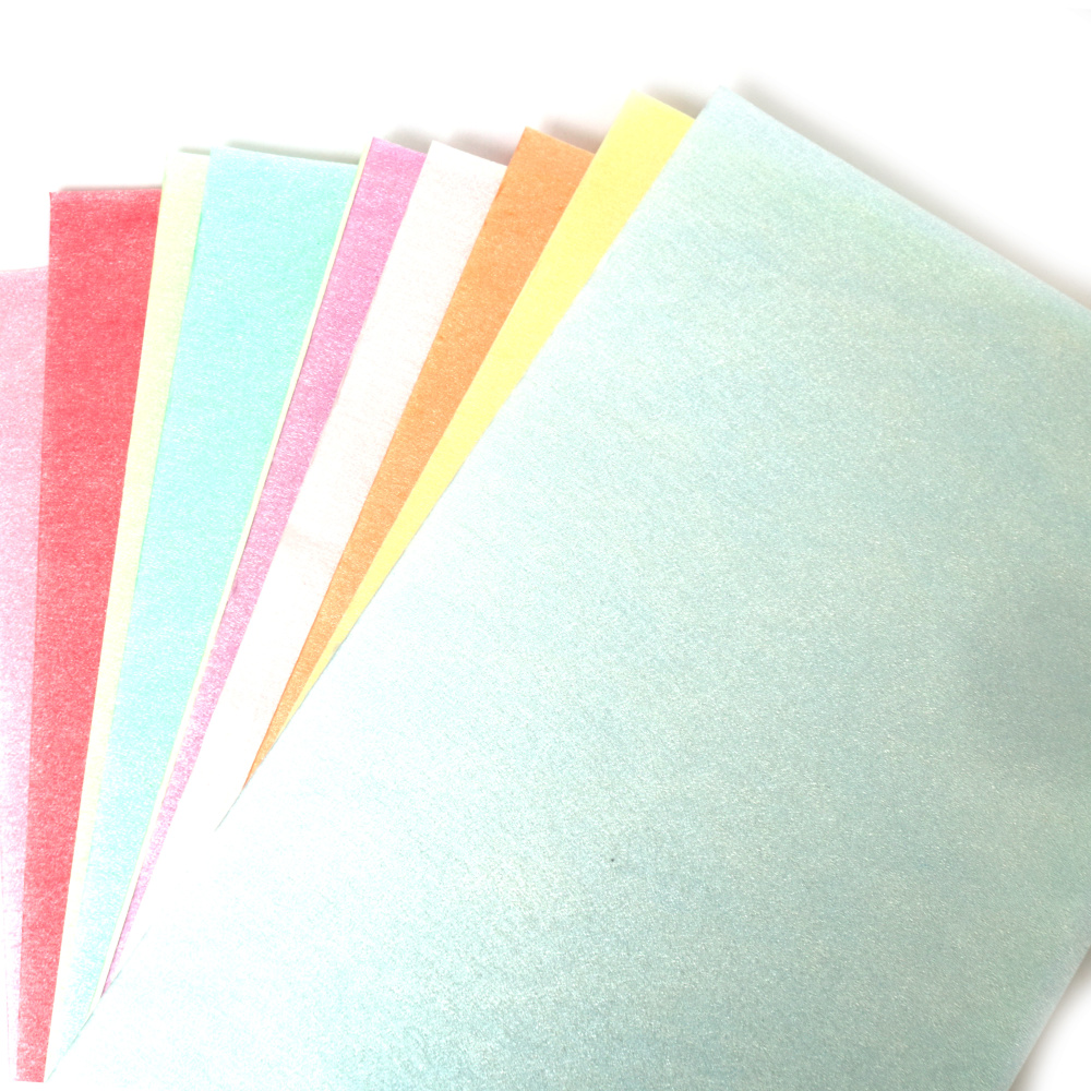 Barevné pěnové archy PE A5 (37,5 × 23,5 × 0,1 mm) – sada 10 ks, ideální na dětské tvoření, školní projekty a kreativní DIY dekorace