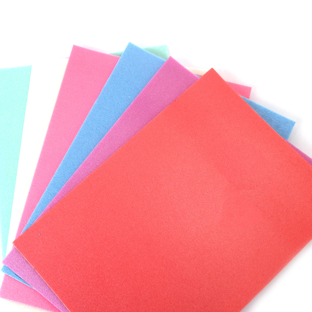 Fogli in Gomma Crepla (Foam) A4 (21x29,7x0,4 mm) – Set da 6, Ideali per Lavoretti Creativi per Bambini, Progetti Scolastici e Decorazioni Fai da Te