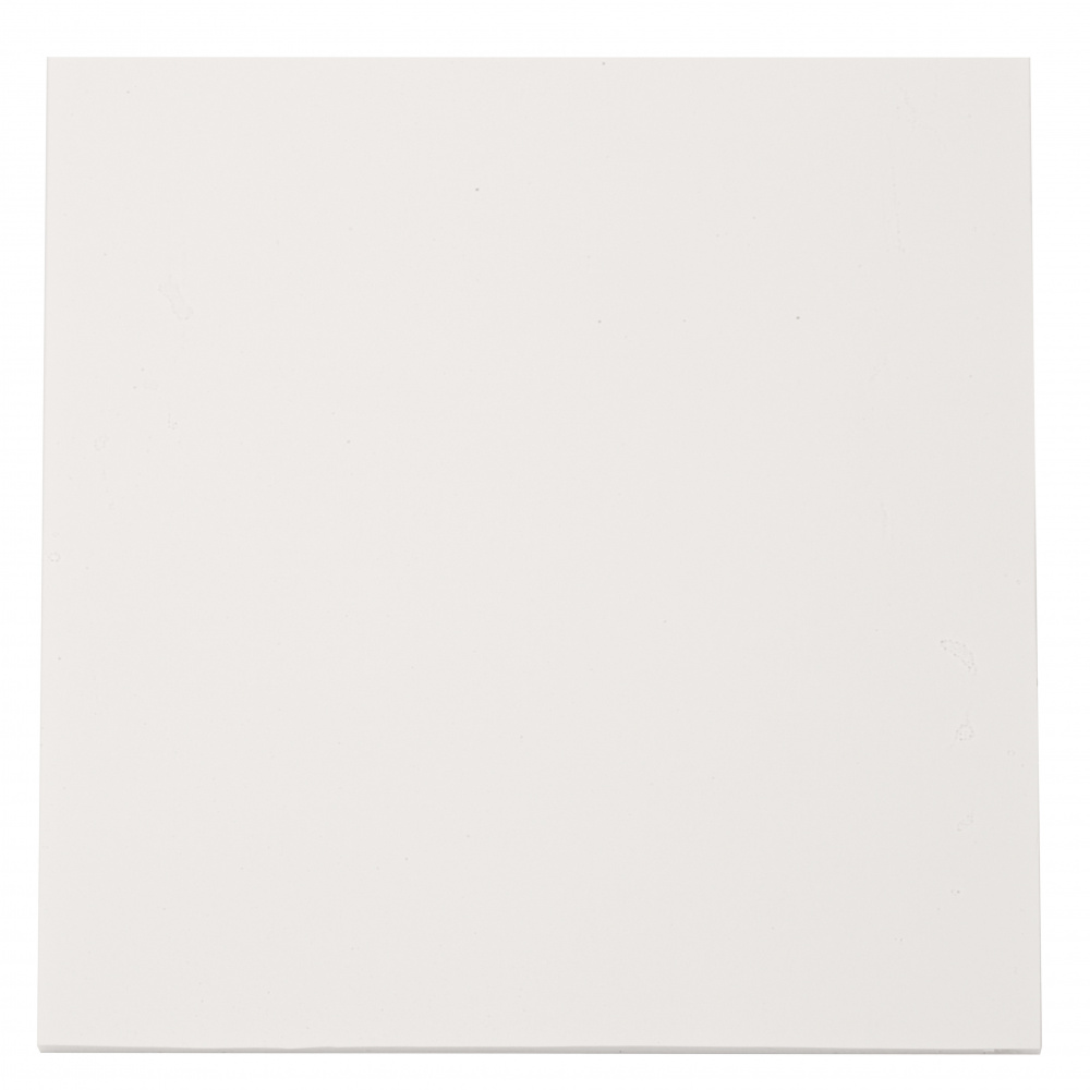 Foam board 30x30x0.5 cm white -1 piece