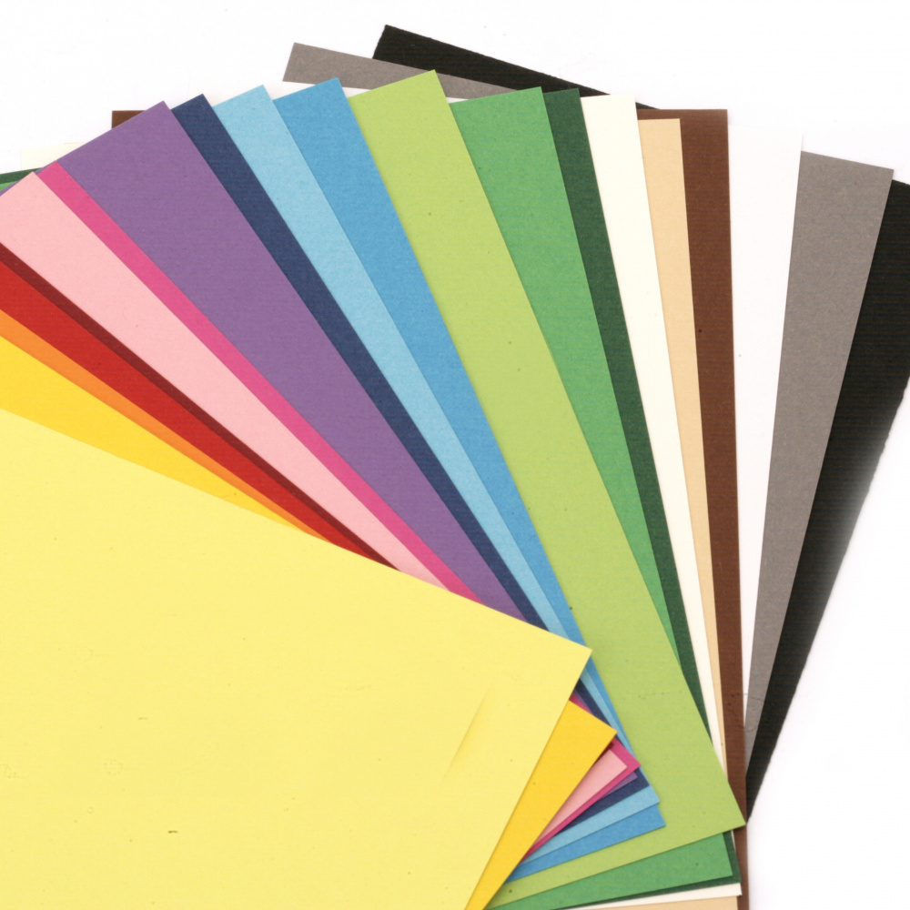 Χαρτόνι 180 g / m2 A4 (210x297 mm) 20 στανταρ χρώματα -20 φύλλα
