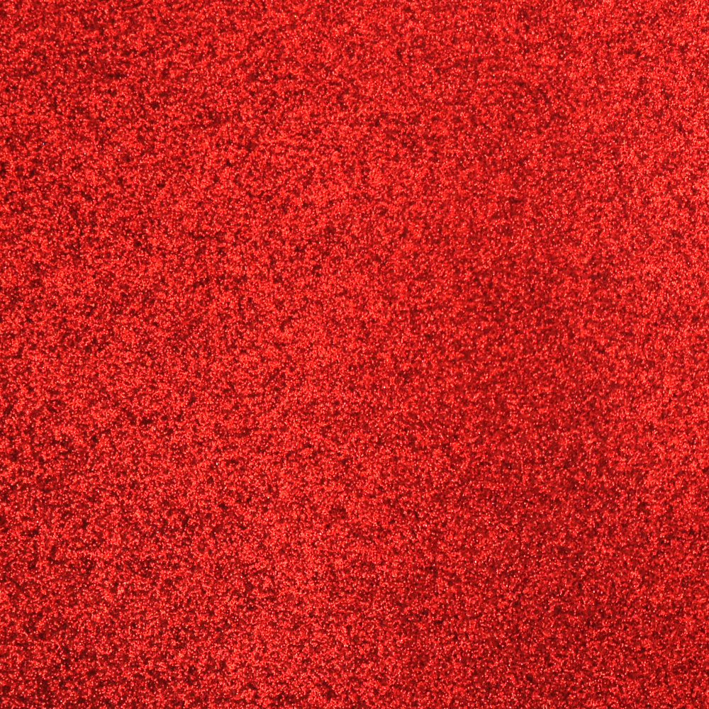 Glitter Cardstock, A4 (297x210 mm), 300 gsm, Single-Sided, Red - Set of 10 Sheets