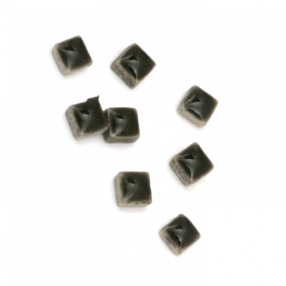 Κεραμικό μωσαϊκό για διακόσμηση 5x5x3,5 mm μαύρο20 γραμμάρια ~ 132 τεμάχια