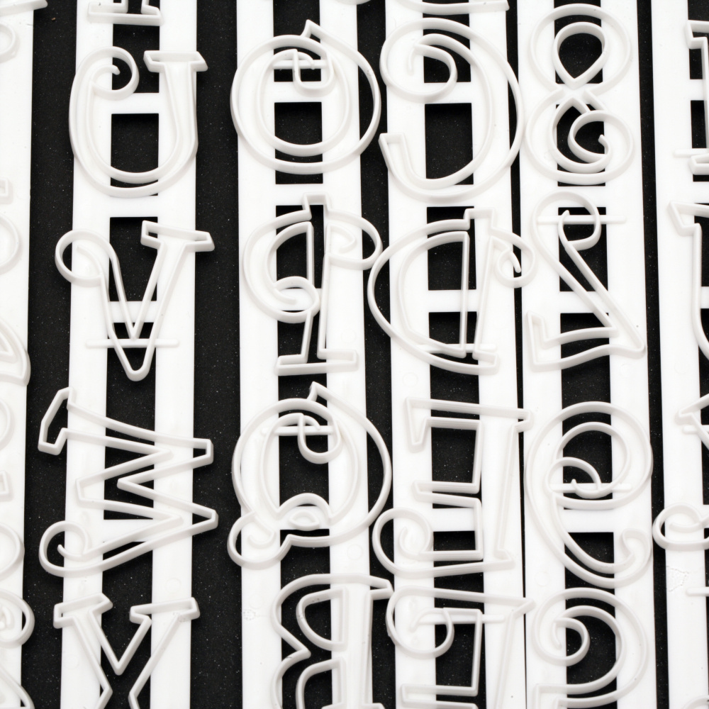 Ανάγλυγη σφραγίδα μορφοποίησης 252x35 mm αριθμοί και λατινικά γράμματα 36 στοιχείων