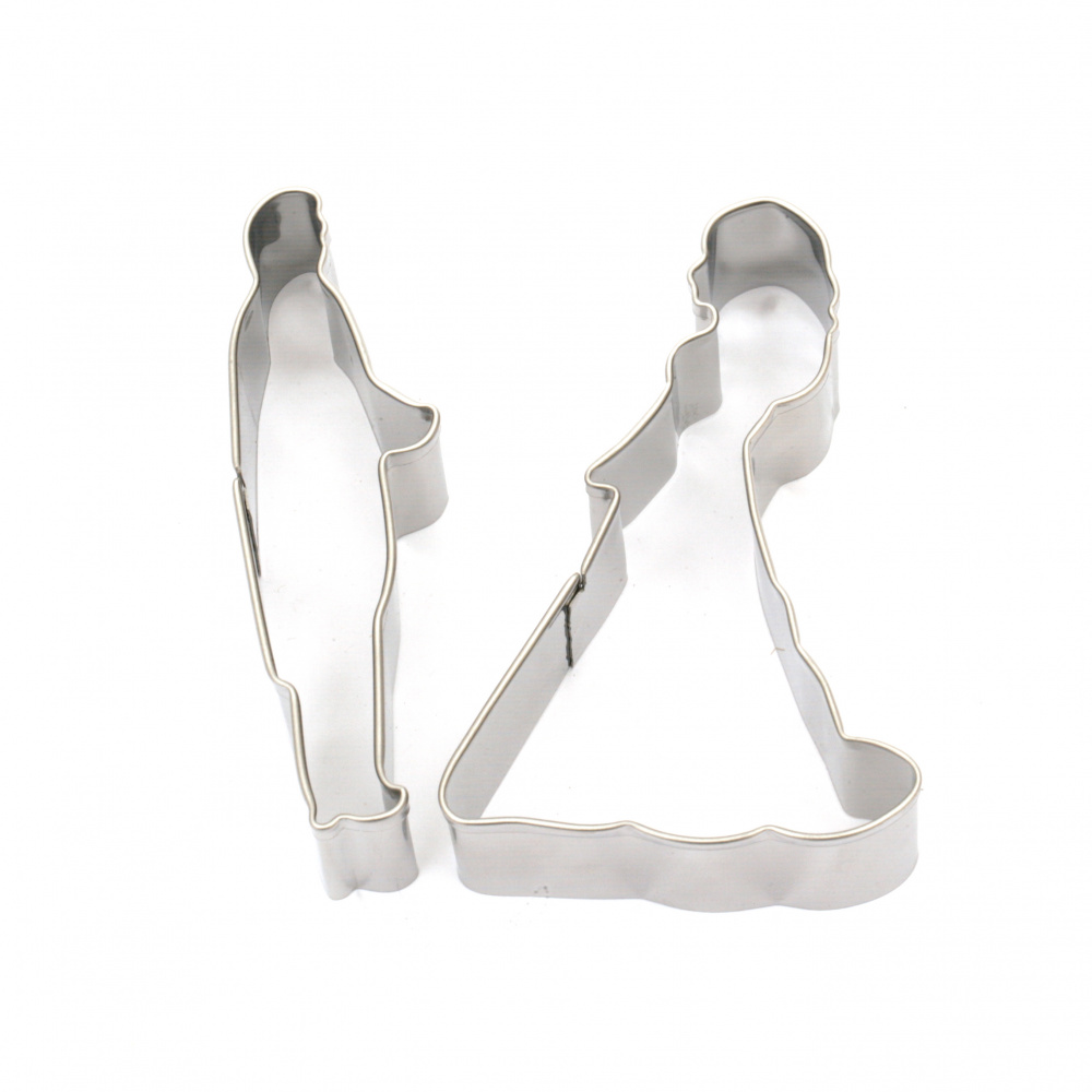 Steel Cutters, Bride and Groom Shapes, 80x55 mm