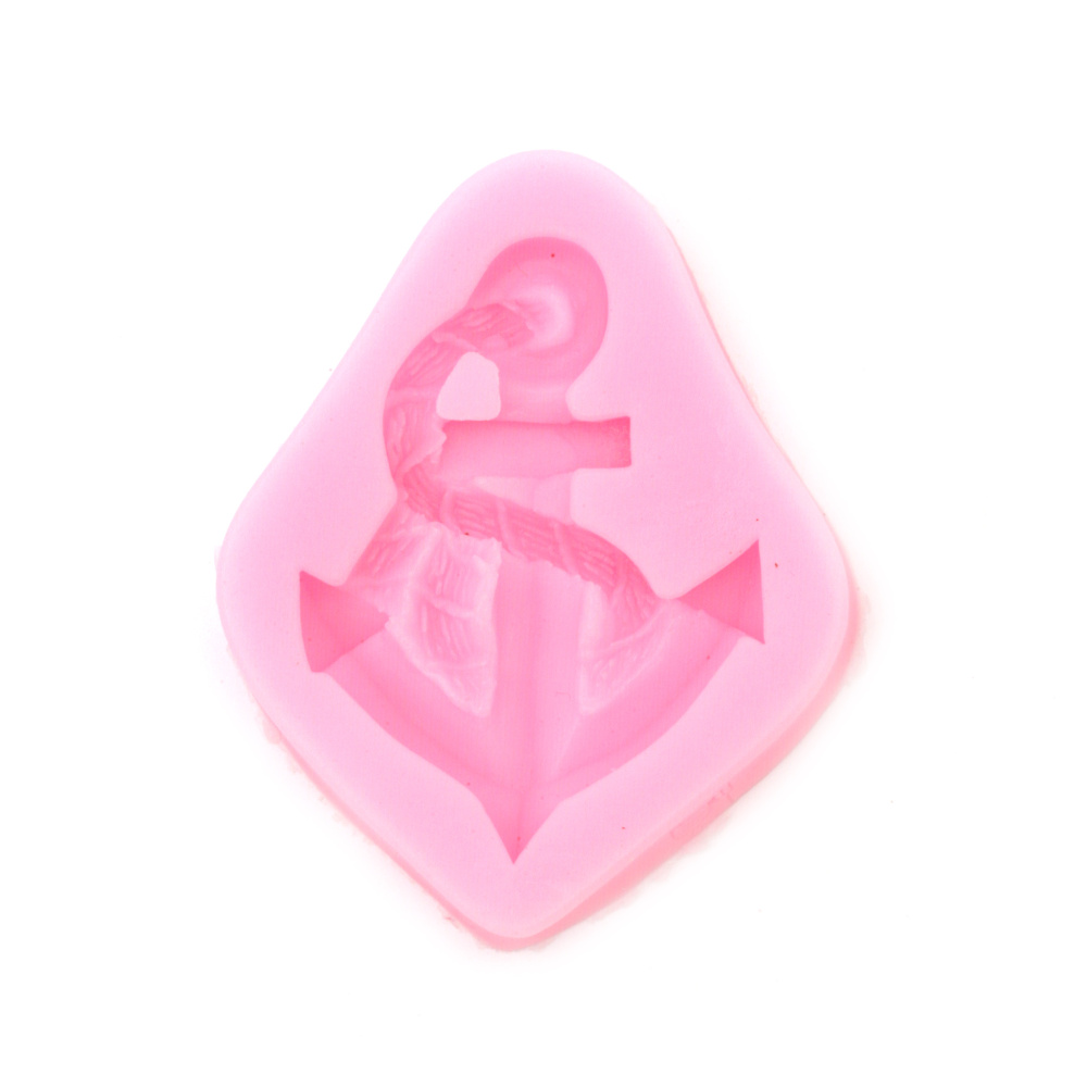 Silicone Mold, 50x60x11 mm, Anchor Shape