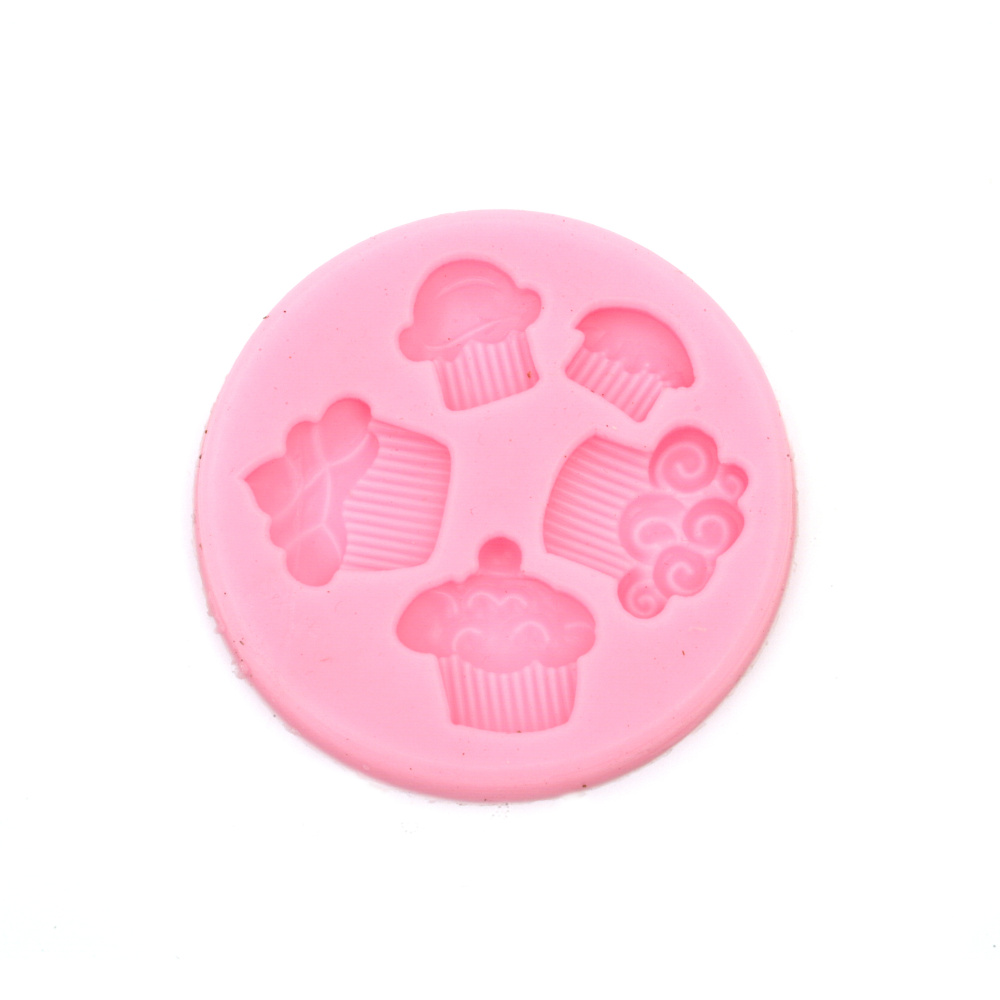 Silicone mold /shape/ 78x8 mm cupcakes