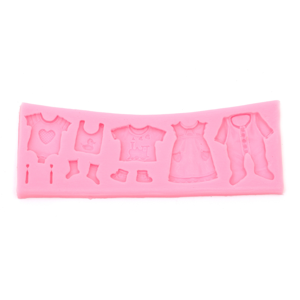 Silicone mold /shape/ 170x55x6 mm baby clothes