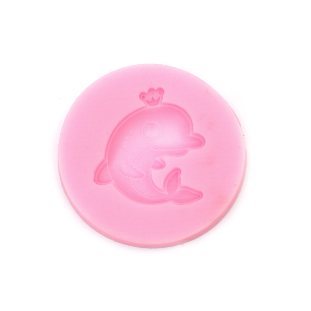 Silicone mold /shape/ 68x8 mm dolphin