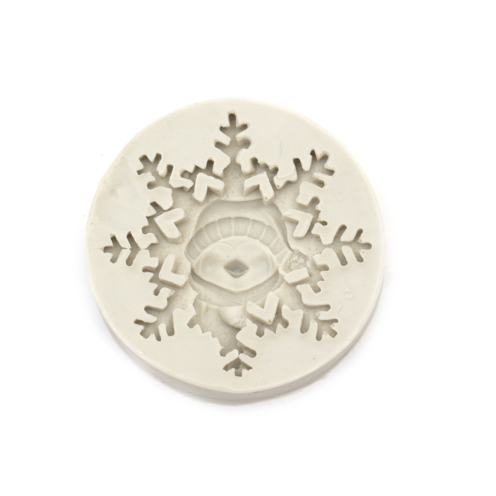 Silicone Mold / 67x16 mm / Shape: Snowflake