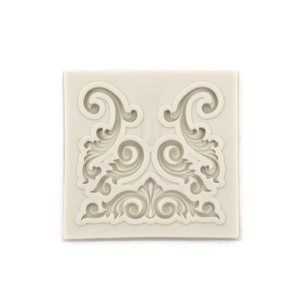 Silicone mold /shape/ 58x60x5 mm ornaments