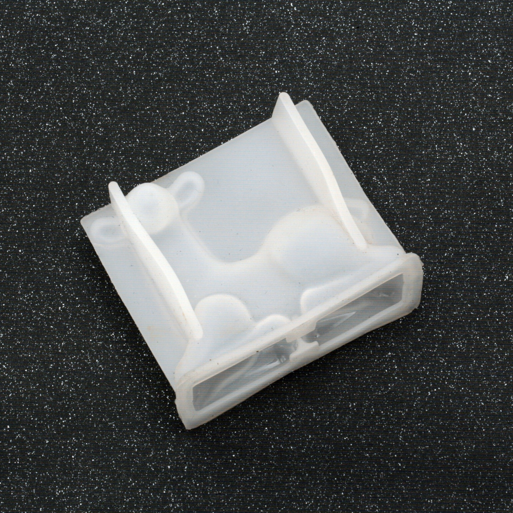 Silicone Mold / Form / Three-Dimensional, 72x62x32 mm, Deer
