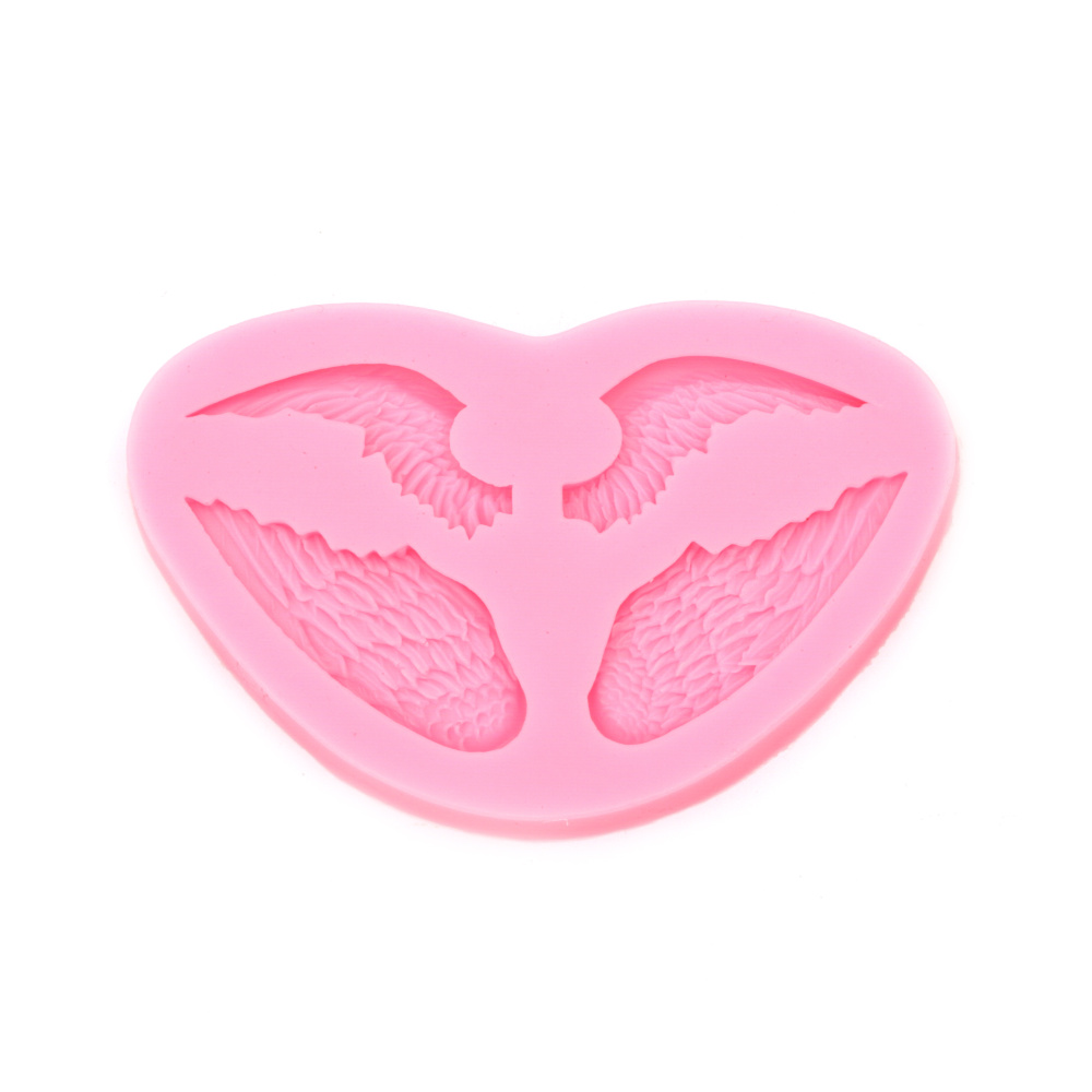 Silicone mold /shape/ 115x71x9 mm wings