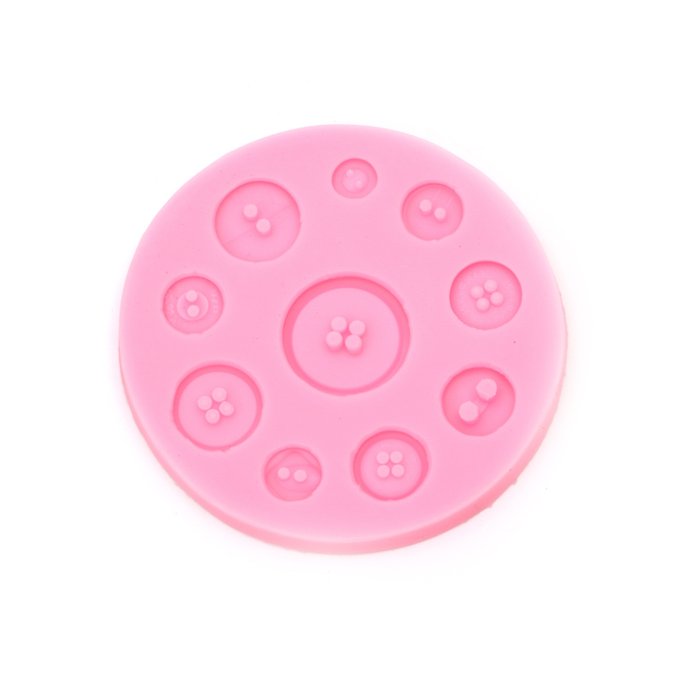 Silicone mold /shape/ 95x7 mm buttons
